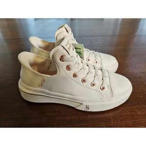 Skechers Snoop Dogg Slip-ins Snoop One Double G Womens Size 6 White Rose Gold